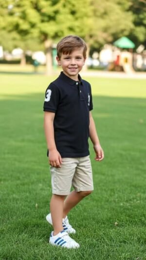 Premium Black Polo Shirt for Kids